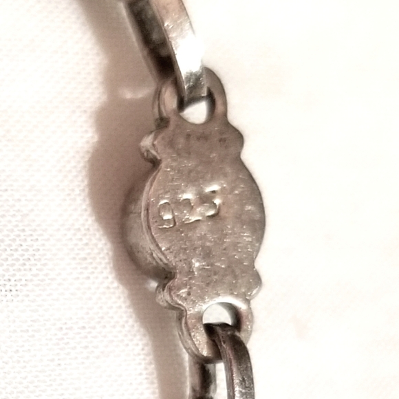 Native American Natural Red Coral Sterling Link Vintage Bracelet - Picture 3 of 8